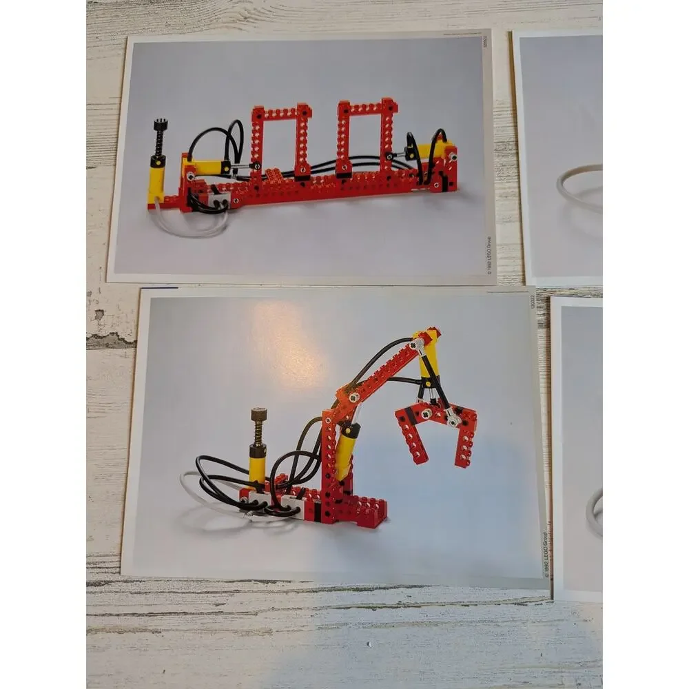 RARE Vintage 1992 LEGO DACTA 9606 Technic Pneumatic Teacher Guide Project Cards
